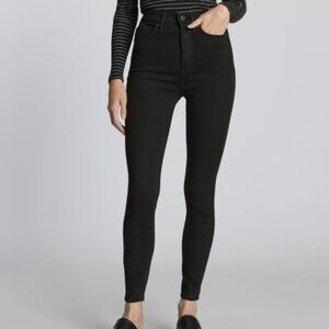 Everlane High Rise Skinny Jean Size 28 New Organic Cotton Black Women's Classic